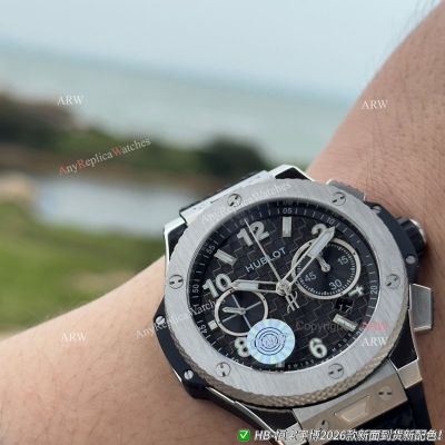 OMF Hublot Big Bang Original Unico 43mm Hub1280 Movement Rubber Band Watch